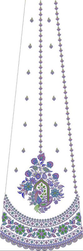 Beads Kali Lehenga Design