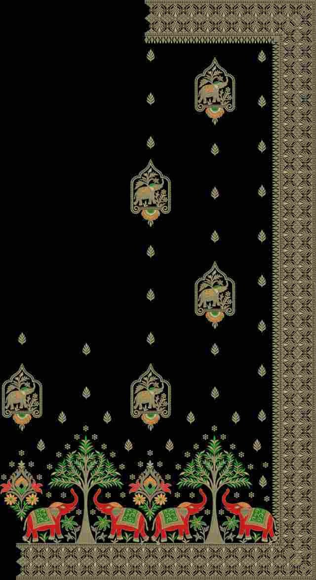 C Pallu Saree Design