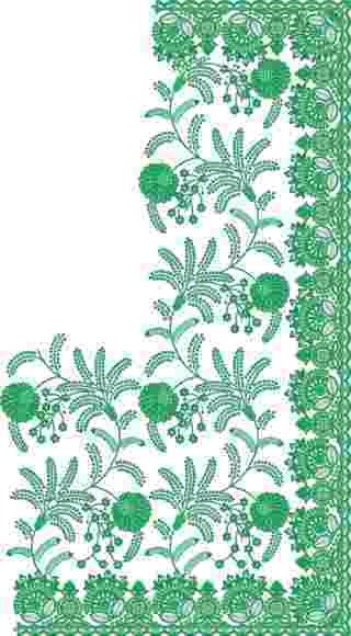 C Pallu Saree Design
