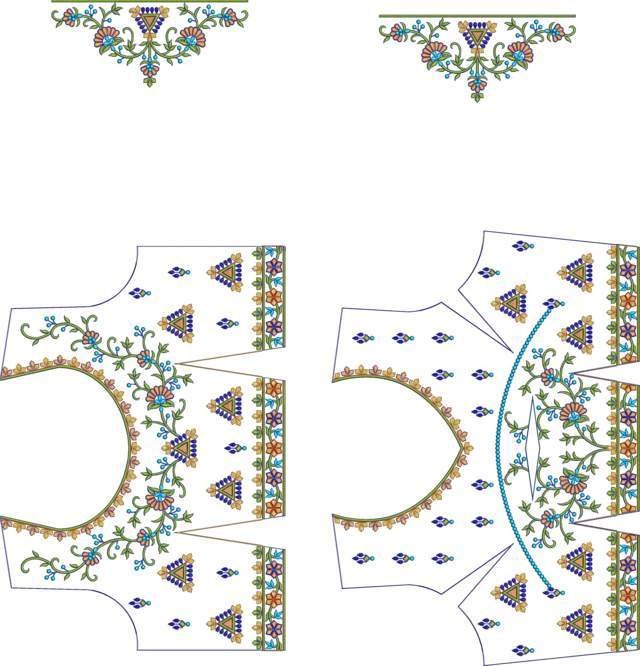 Multi Blouse Design
