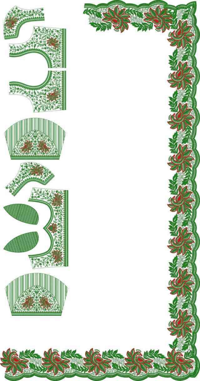 C Pallu Saree Design