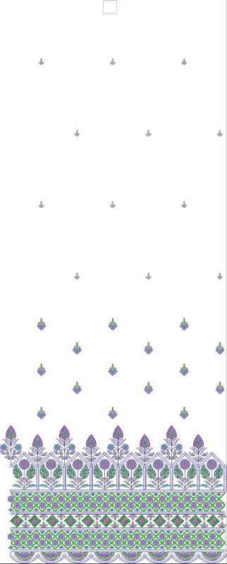 Beads Daman AllOver Design