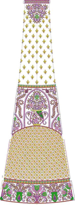 Lehenga Kali Design