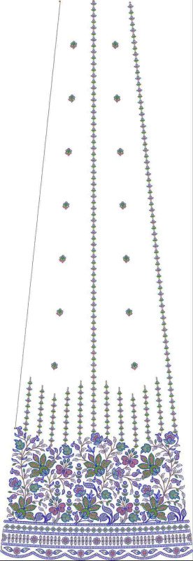 Beads Kali Lehenga Design