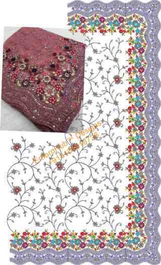Cording C Pallu Saree Design