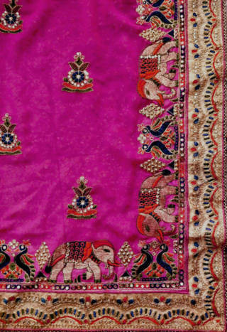 C Pallu Saree Design