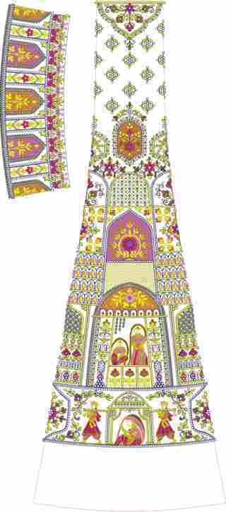 Cording Lehenga Design