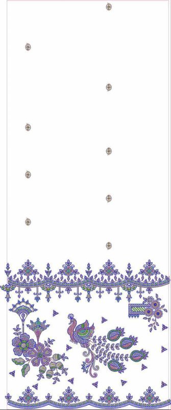 Beads Daman AllOver Design