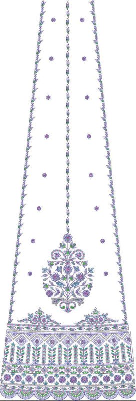 Beads Kali Lehenga Design