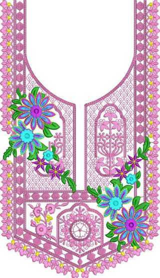 Embroidey Neck Design