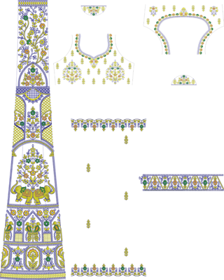 Cording Lehenga Design