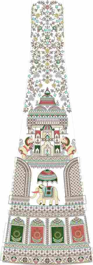 Cording Lehenga Design