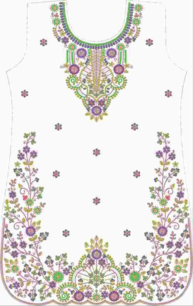 Beads Single Head Dress Design