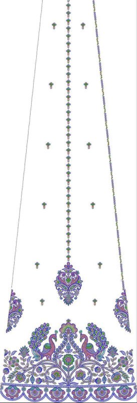 Beads Kali Lehenga Design