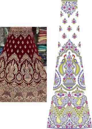 Cording Lehenga Design