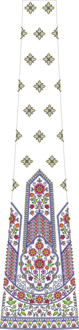 3MM Sequence Kali Lehenga Design