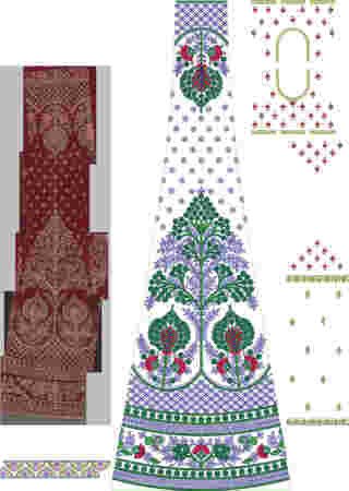Cording Lehenga Design