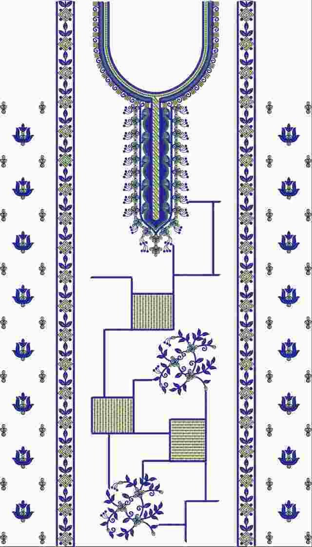 Beads Single Head Dress Design