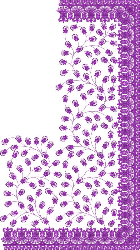 C Pallu Saree Design