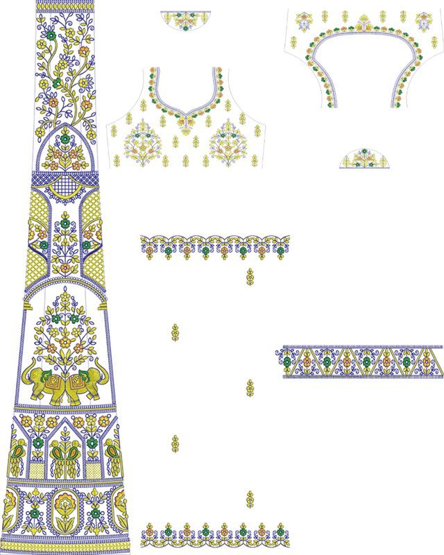 Lehenga Kali Design