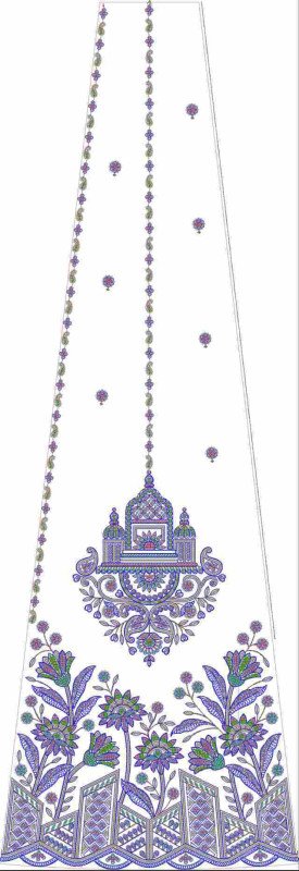 Beads Kali Lehenga Design