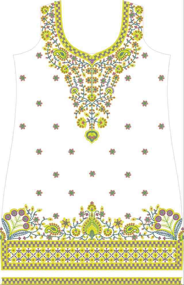 Beads Single Head Dress Design