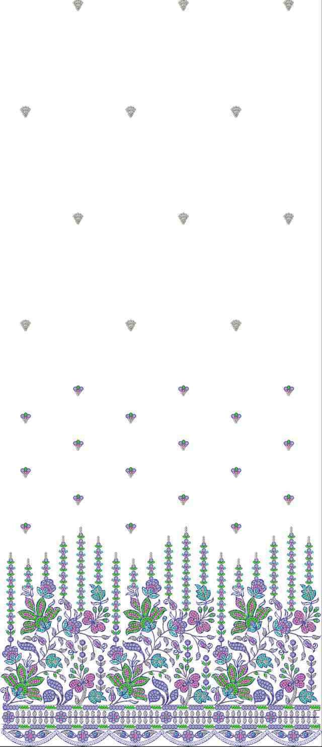Beads Daman AllOver Design