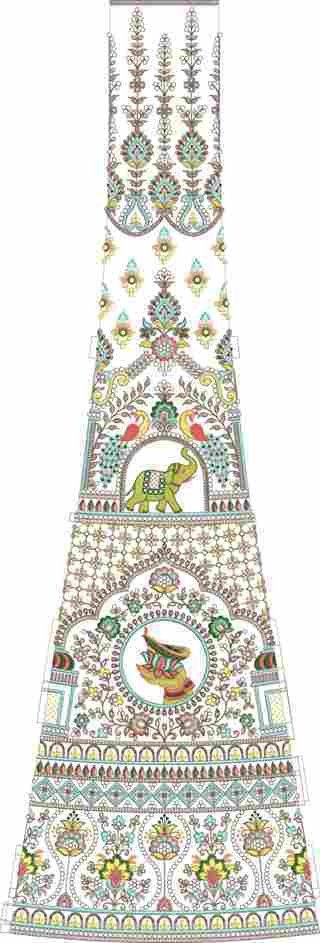 Cording Lehenga Design