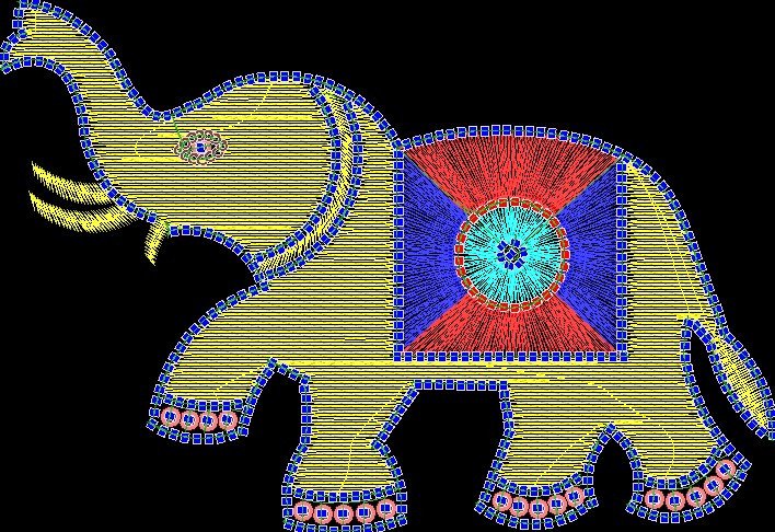 elephent Beads Design