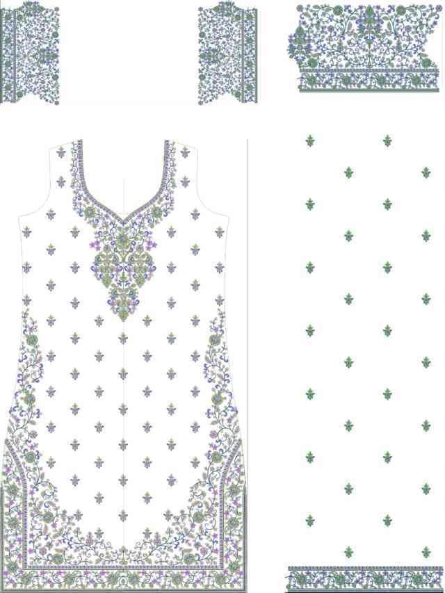 Beads Single Head Dress Design