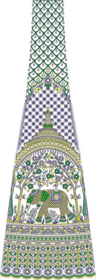 Cording Lehenga Design