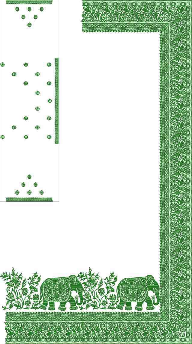 C Pallu Saree Design