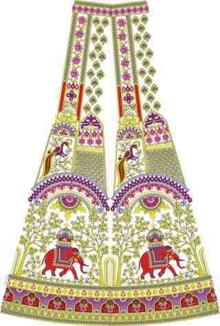 Cording Lehenga Design
