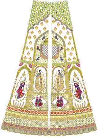 Cording Lehenga Design