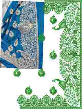 C Pallu Saree Design