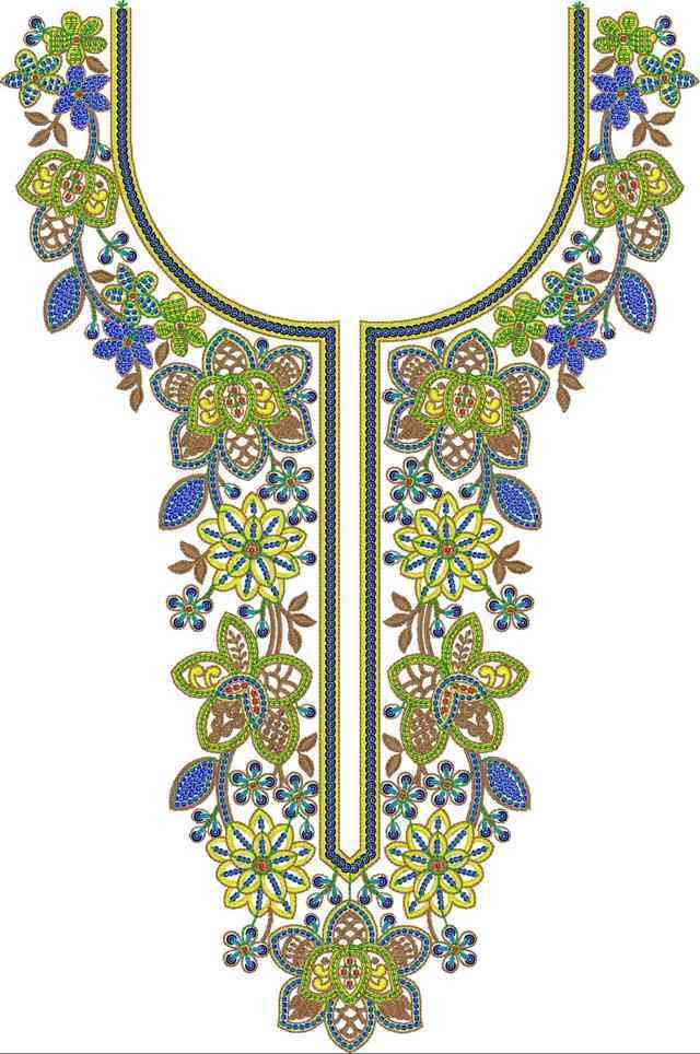 Beads Neck Design
