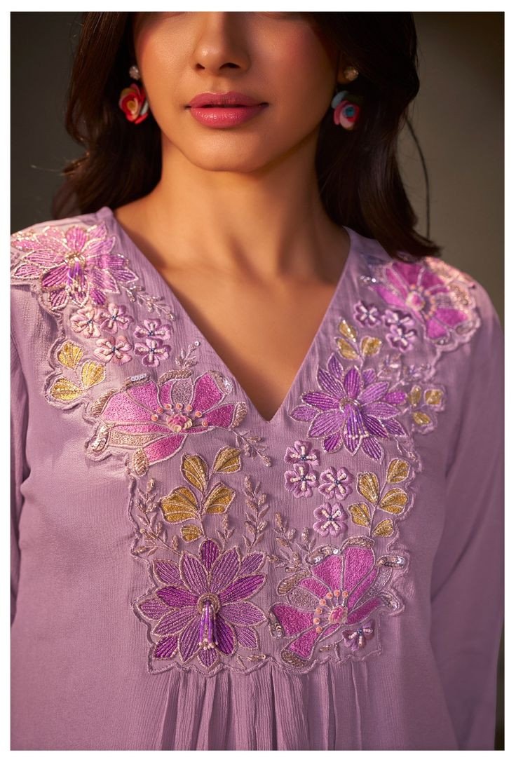Neck & Kurti Embroidery Designs