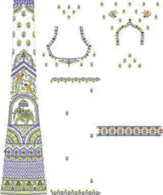 Cording Lehenga Design
