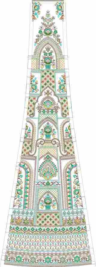 Cording Lehenga Design
