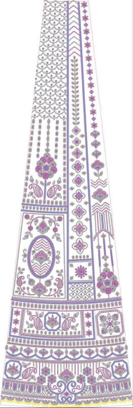 Beads Kali Lehenga Design