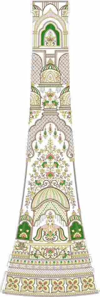 Cording Lehenga Design