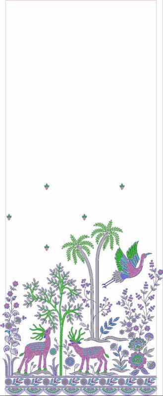 Beads Daman AllOver Design