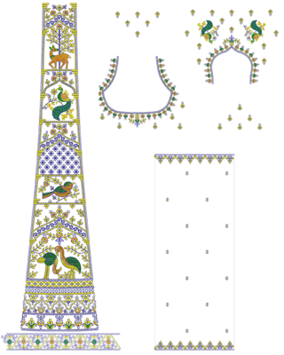 Cording Lehenga Design