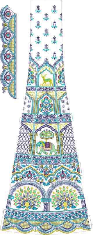 Cording Lehenga Design