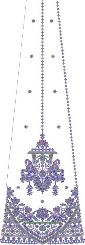 Beads Kali Lehenga Design
