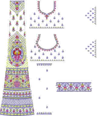 Cording Lehenga Full Set Design