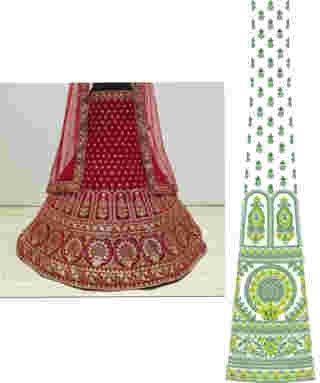 Cording Lehenga Design