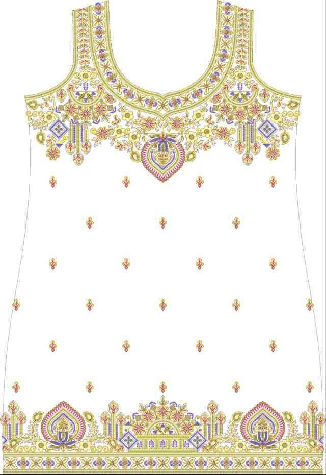 Beads Single Head Dress Design