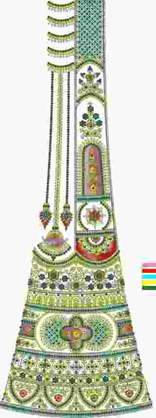 Cording Lehenga Design