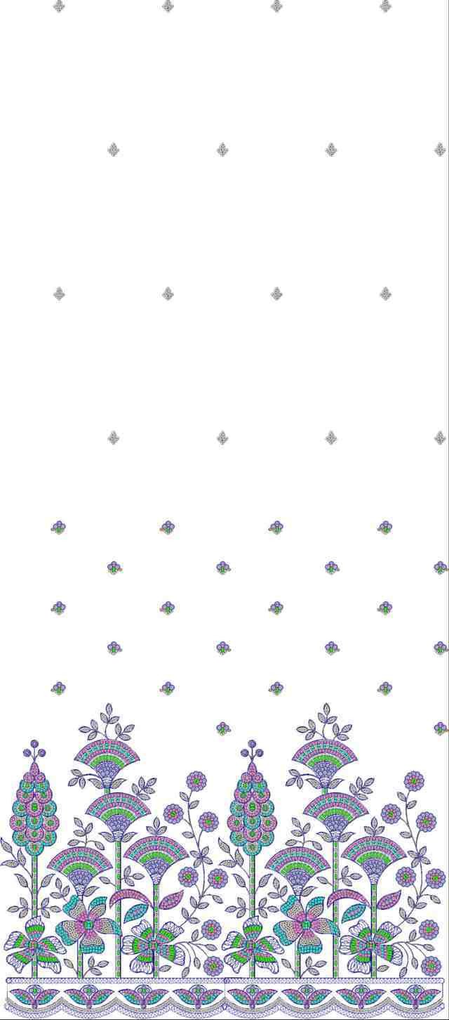 Beads Daman AllOver Design